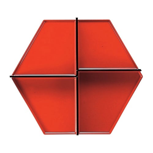 8寸 布目六角用仕切(内朱天黒 2107