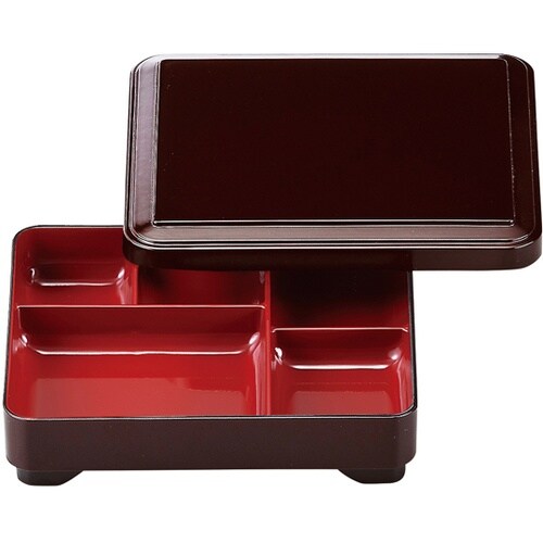 6.5寸 安べい弁当(蓋親)新溜消内朱