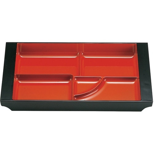 舟型ランチプレート 朱天黒 250709