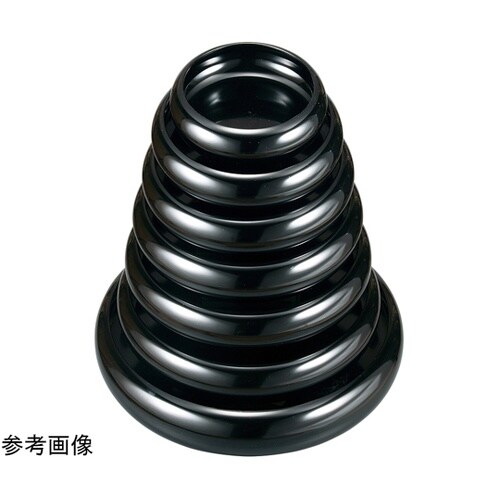 7寸 寿冠鉢 黒内黒 50260680
