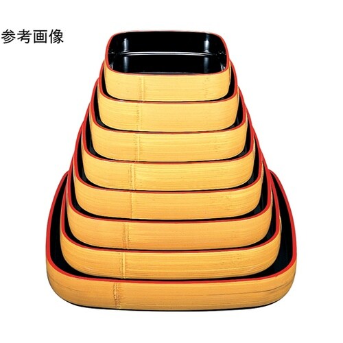 7寸 竹型角桶 クリーム羽ケ目 6503