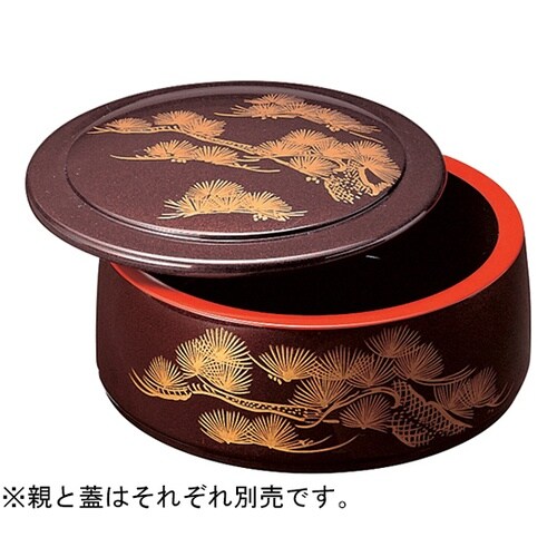 丸特上7.5寸 溜パール松(蓋) 700