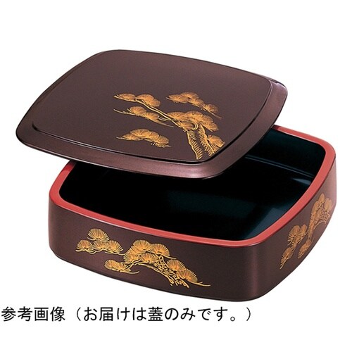 三味胴7寸 溜パール松(蓋) 70014