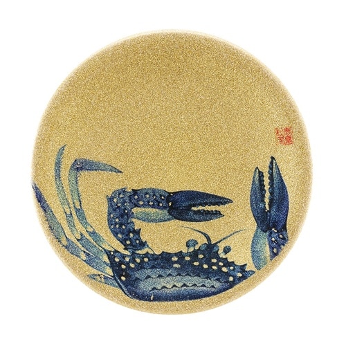 A150寿司皿 ゴールドパール 渡りカニ