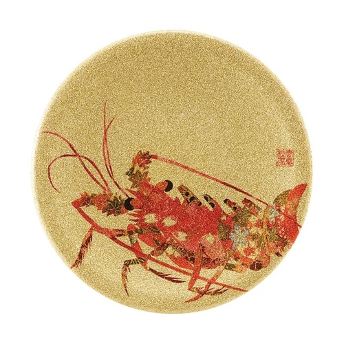 A150寿司皿 ゴールドパール 千代紙伊