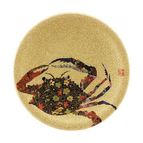 A150寿司皿 ゴールドパール 千代紙渡