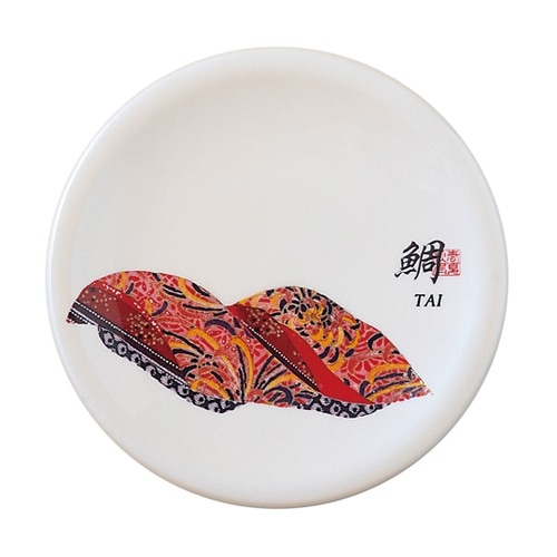 A150寿司皿 ホワイトパール 鯛(タイ