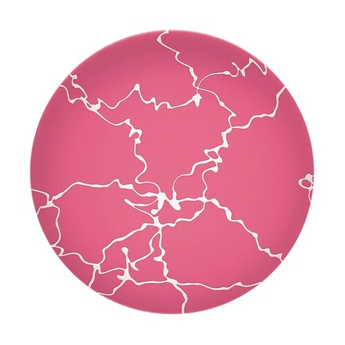 A150寿司皿 ピンク乱糸 120418