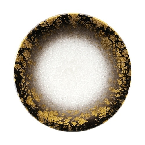 A150寿司皿 アクア ブラック金雲 1