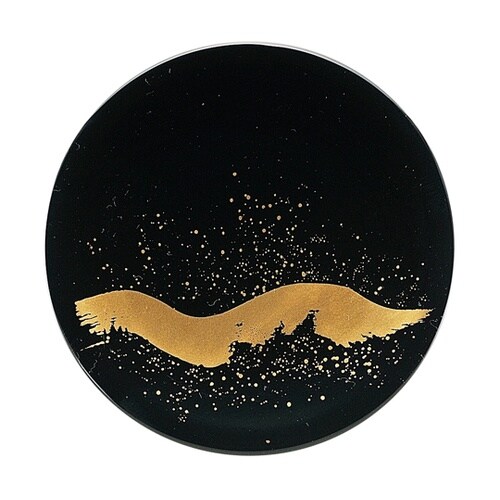 A150寿司皿 ブラック 玄海波 130