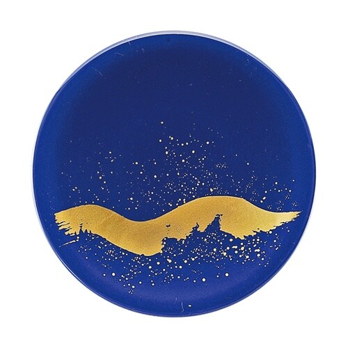 A150寿司皿 ブルー 玄海波 1300