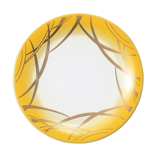 A150寿司皿 イエロー ぼかし朝つゆ