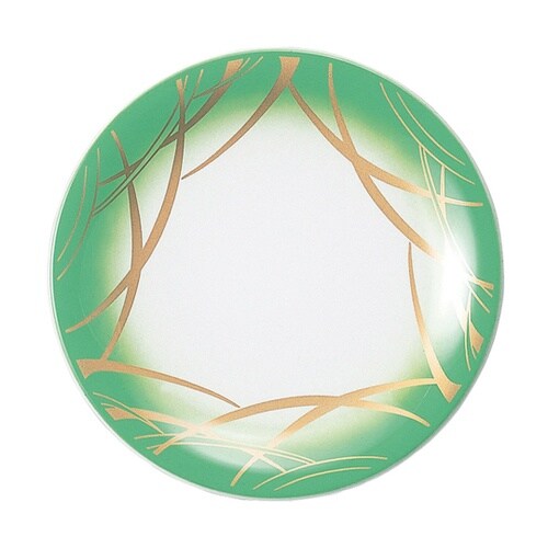 A150寿司皿 若緑 ぼかし朝つゆ 12