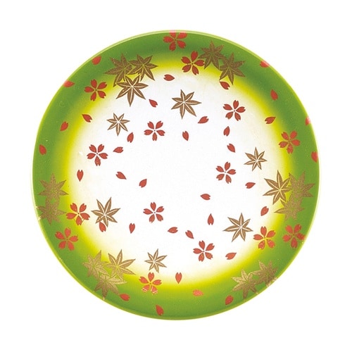 A150寿司皿 グリーン ぼかし春秋 1