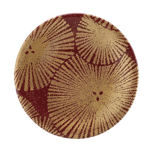 A150丸松葉 レッド金粉蒔 12040