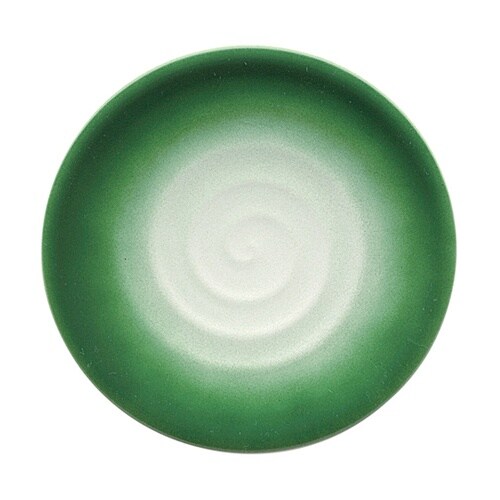 A)150渦巻き皿 グリーン ぼかしパー