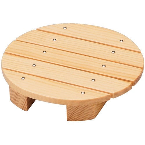 木製回転寿司皿用丸目皿(スベリ止付) 1