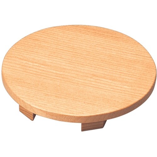 木製回転寿司皿用丸付台(スベリ止付) 1