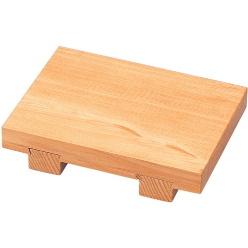 木製回転寿司皿用長角付台(スベリ止付)