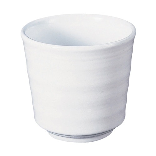 TA羽反湯呑(白)クリヤー 120457