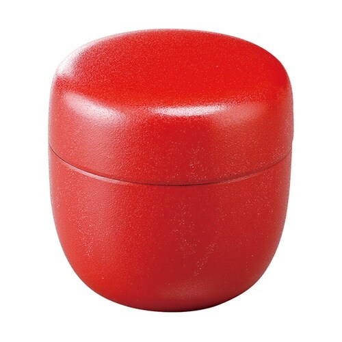 ナツメ型粉茶入れ 朱乾漆 1300022