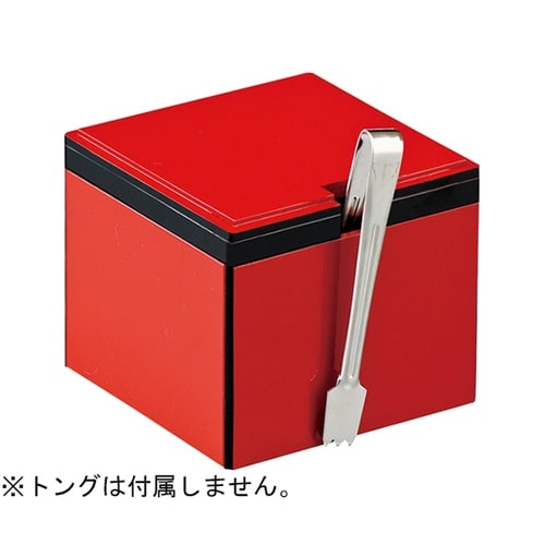 90角元禄ガリ入れ(トング別)朱渕黒 1