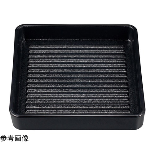 24cm 正角肉皿 黒(塗無) 5425