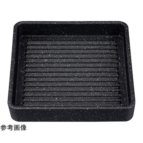 16cm 正角肉皿 黒石目調 62164