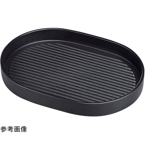 23cm 小判型肉皿 黒(塗無)小 54