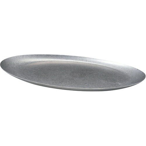 22cm ステン小判皿(スモーク銀) 6
