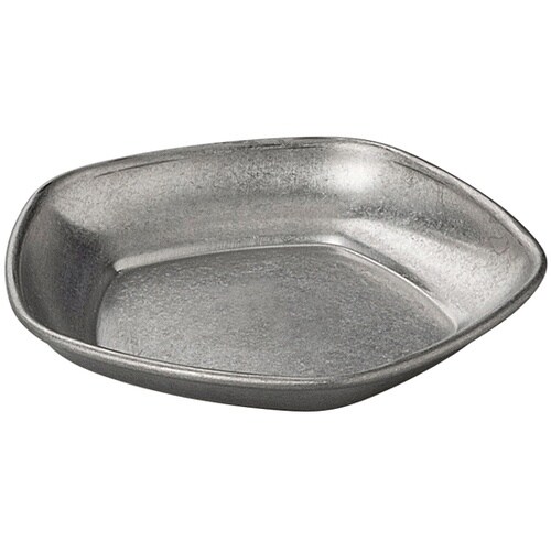 ステン五角小皿(スモーク銀) 62163