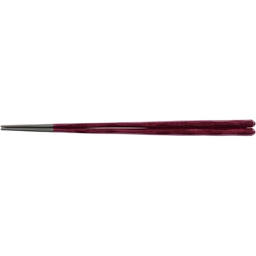 PBT23.5cm 細身六角一刀彫箸 ワ