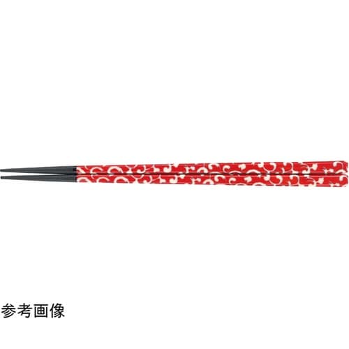 22.6cm 面取角箸 八雲紅 9003