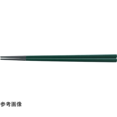 PBT22.5cm 四角木目箸 緑塗 9