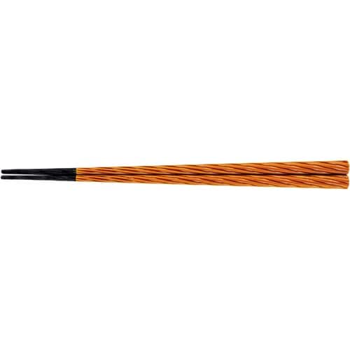 抗)235錦織箸 漆調春慶先乾漆塗 60