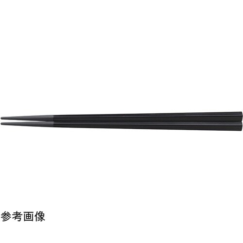 PBT21cm 五角箸 黒塗 90031