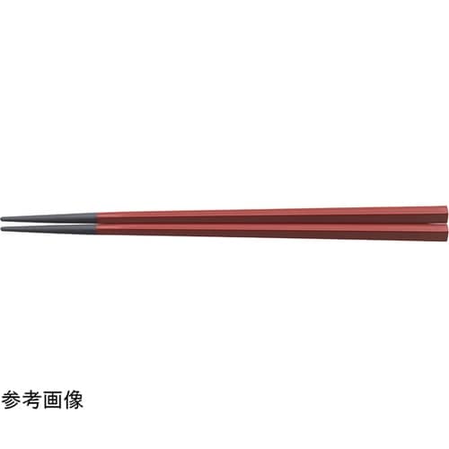 PBT22.5cm 五角箸 朱塗 900
