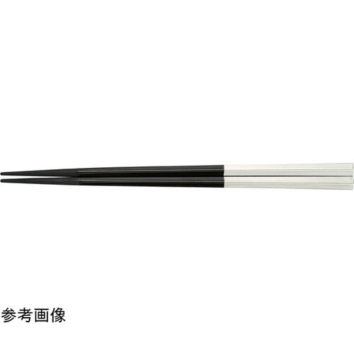 PBT22.5cm 五角箸 黒/銀 90