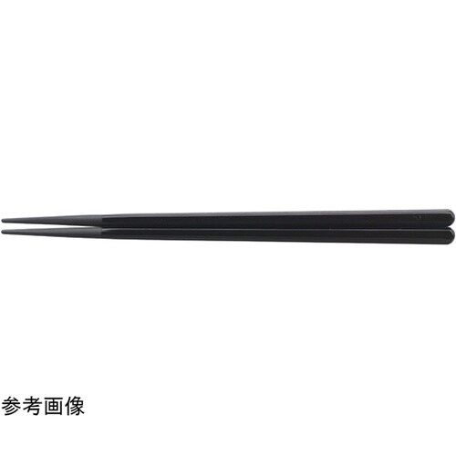 PBT22.0cm 六角木目箸 黒 90