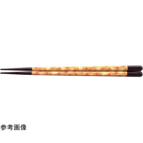 PBT22.2cm 六角木目箸 千代紙花
