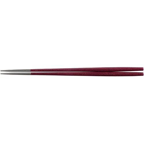 PBT22.5cm 八角谷口箸 ワイン輝