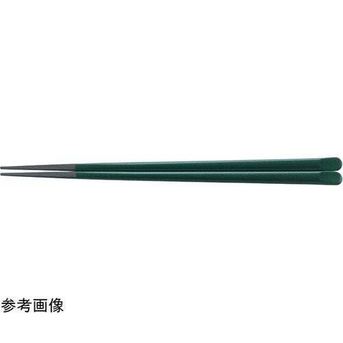 PBT22.5cm 天削先角箸 緑塗 9