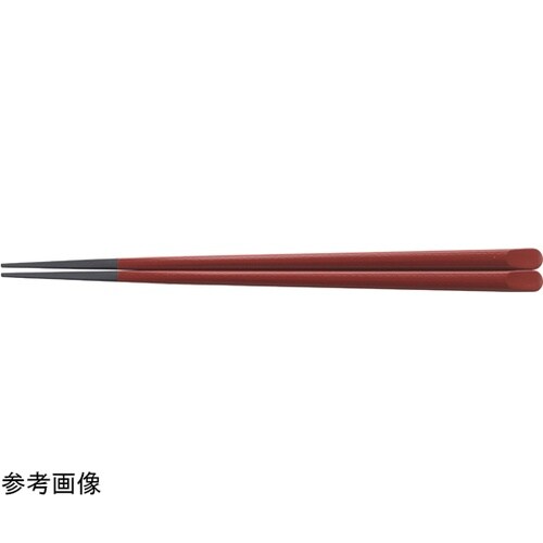 PBT22.5cm 天削先角箸 朱塗 9