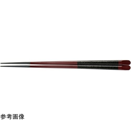 PBT22.5cm 天削先角箸 溜黒乾漆