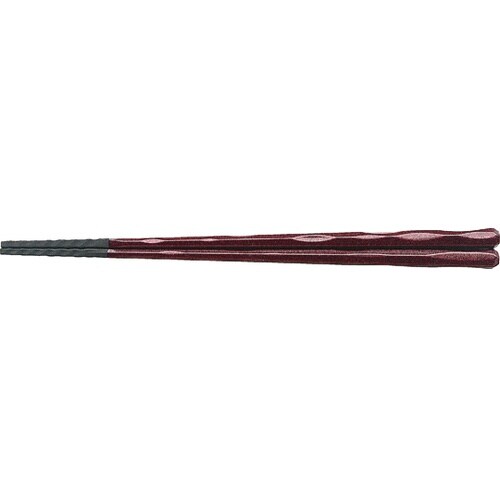 23cm 六角一刀彫泉麺箸 ワイン輝き