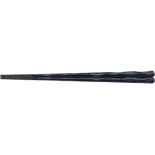 23cm 六角一刀彫泉麺箸 紺輝き 62