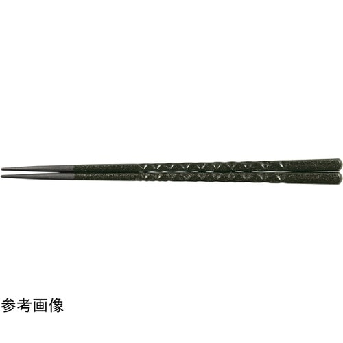 PBT22.6cm 亀甲箸 抹茶輝き 3
