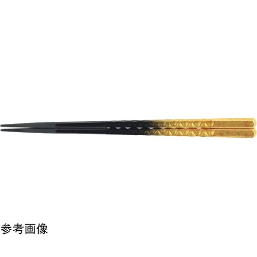 PBT22.6cm 亀甲箸 二色金箔 8