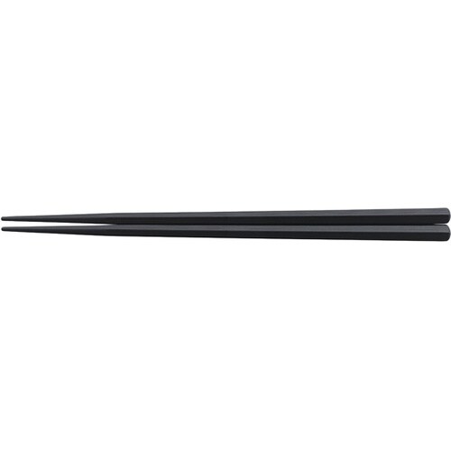 PBT21cm 筋目五角箸 黒OM 90