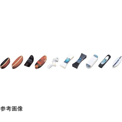 箸置 まくら型 ブラックシェル 8980